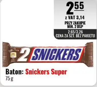Eurocash Baton: Snickers Super 75 g oferta