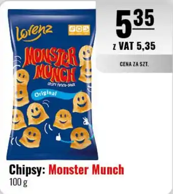 Eurocash Chipsy: Monster Munch 100 g oferta