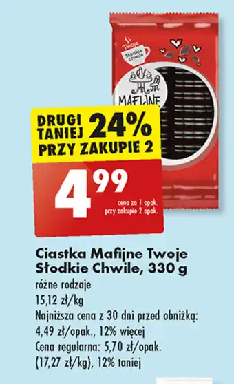 Biedronka Ciastka Mafijne Twoje Słodkie Chwile, 330 g oferta
