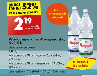 Biedronka Woda mineralna Muszynianka, 6x1,5 l oferta