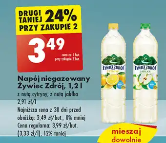 Biedronka Napój niegazowany Żywiec Zdrój, 1,2 l oferta