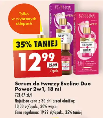 Biedronka Serum do twarzy Eveline Duo Power 2w1, 18 ml oferta