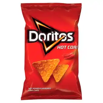 Delikatesy Centrum Doritos hot corn chipsy kukurydziane o smaku ostrej papryki 100 g oferta