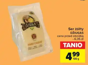 Carrefour Ser żółty DŽIUGAS 100 g oferta