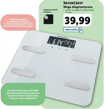 Lidl SILVERCREST Waga diagnostyczna oferta