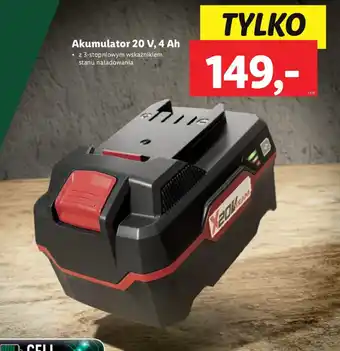 Lidl PARKSIDE Akumulator 20 V, 4 Ah oferta