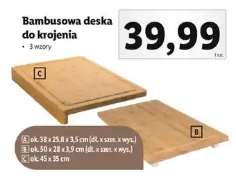 Lidl ERNESTO Bambusowa deska do krojenia oferta