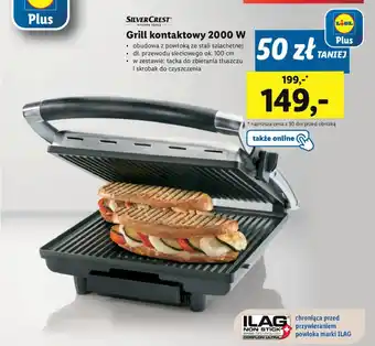 Lidl SILVERCREST Grill kontaktowy 2000 W oferta