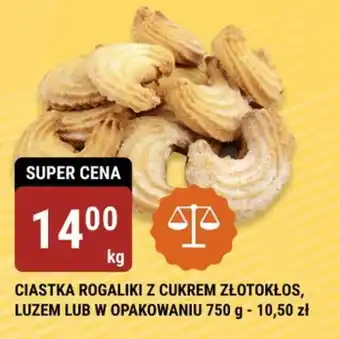 bi1 CIASTKA ROGALIKI Z CUKREM ZŁOTOKŁOS 1kg oferta