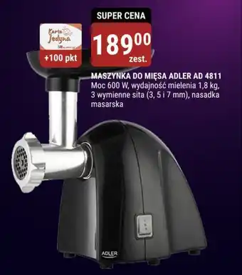 bi1 MASZYNKA DO MIĘSA ADLER AD 4811 oferta