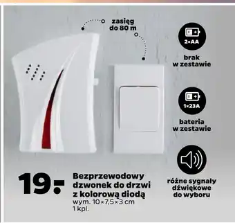 Bezprzewodowy dzwonek do drzwi z kolorową diodą