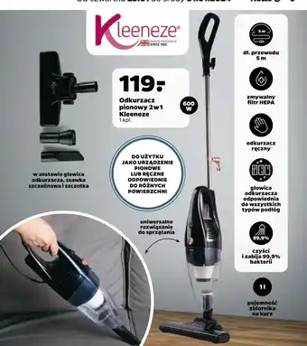 Netto Odkurzacz pionowy 2 w 1 kleeneze oferta