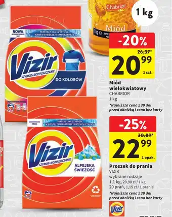 Intermarche Proszek do prania VIZIR 1,1 kg oferta