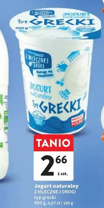 Intermarche Jogurt naturalny Z MLECZNEJ DROGI 400g oferta