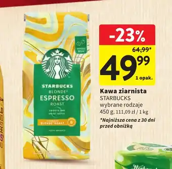 Intermarche Kawa ziarnista STARBUCKS 450 g oferta