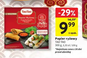 Intermarche Papier Ryżowy TAO TAO 300g oferta