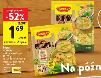 Intermarche Zupa WINIARY 48-75g oferta