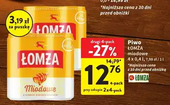 Intermarche Piwo ŁOMŻA 4x0,4l oferta