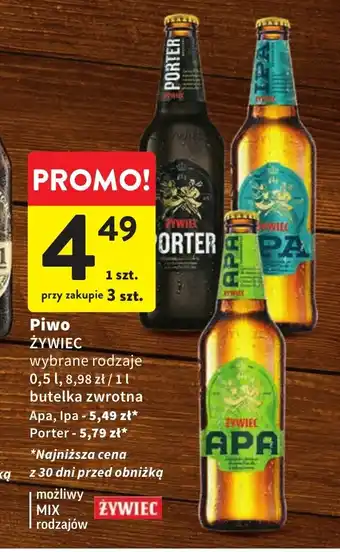Intermarche Piwo ŻYWIEC 0,5 l oferta