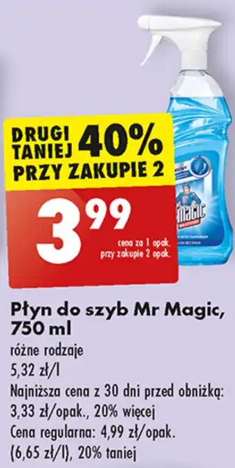 Biedronka Płyn do szyb Mr Magic, 750 ml oferta