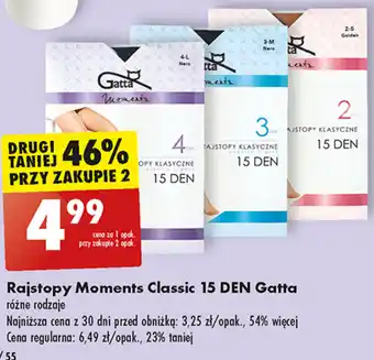 Biedronka Rajstopy Moments Classic 15 DEN Gatta oferta