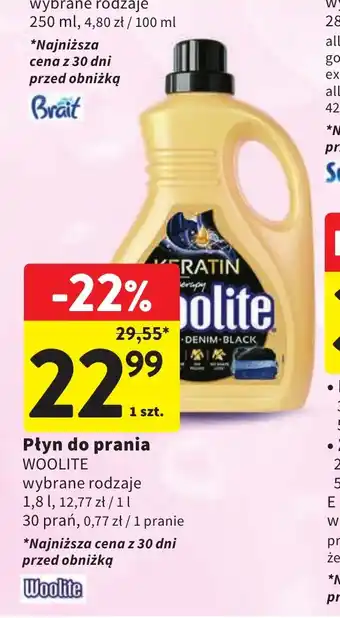 Intermarche Płyn do prania WOOLITE 1,8 l oferta