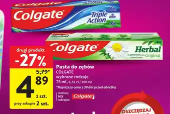 Intermarche Pasta do zębów COLGATE 75ml oferta