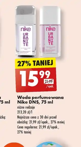 Biedronka Woda perfumowana nike oferta