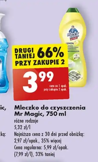 Biedronka Mleczko do czyszczenia mr magic oferta