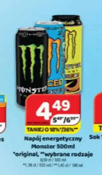 Delfin Napój energetyczny Monster 500ml oferta