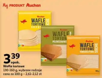 Auchan Wafle tortowe 130-160 g oferta