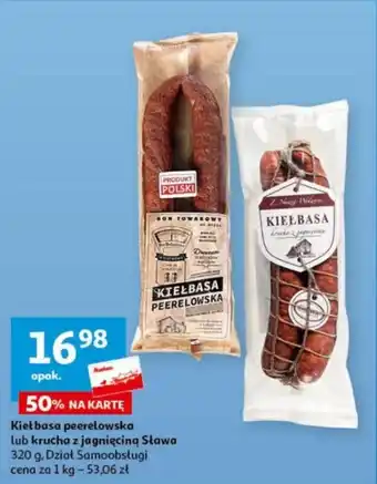 Auchan Kiełbasa peerelowska lub krucha z jagnięciną Sława 320 g oferta