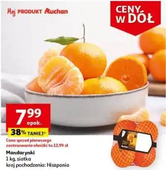 Auchan Mandarynki 1 kg oferta