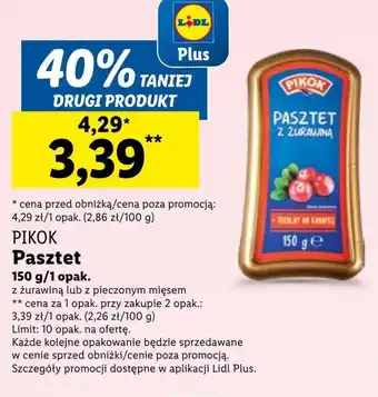 Lidl Pasztet pikok oferta