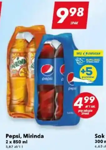 Lewiatan Pepsi, Mirinda 2 x 850 ml oferta