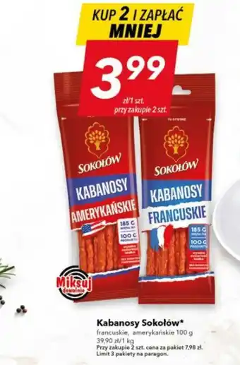Lewiatan Kabanosy Sokołów 100 g oferta