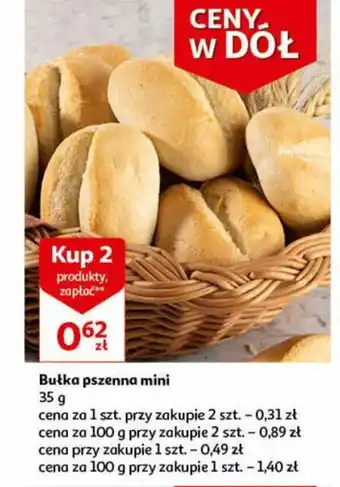 Auchan Bułka pszenna mini 35g oferta