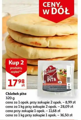 Auchan Chlebek pita 320g oferta