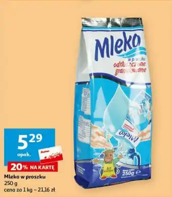 Auchan Mleko w proszku 250g oferta