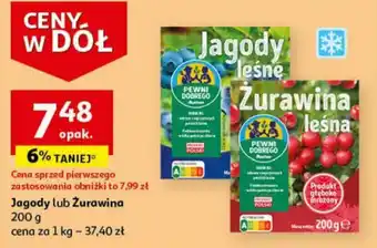 Auchan Jagody lub Żurawina 200 g oferta
