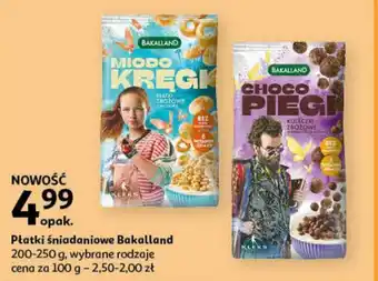 Auchan Płatki śniadaniowe Bakalland 200-250 g oferta