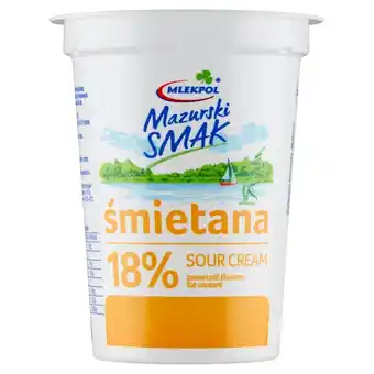 Arhelan Mlekpol Mazurski Smak Śmietana 18 % 400 g oferta