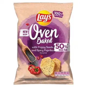 Arhelan Lay's Oven Baked Pieczone formowane chipsy ziemniaczane z makiem o smaku ostrej papryki 110 g oferta