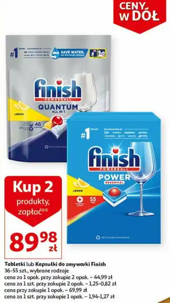 Auchan Tabletki lub Kapsułki do zmywarki Finish 36-55 szt. oferta