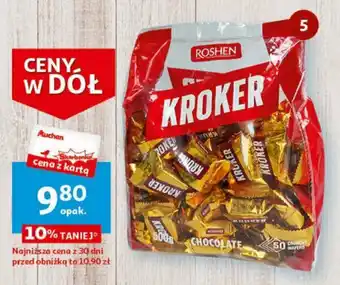 Auchan Wafle kakaowe Kroker Roshen 100g oferta