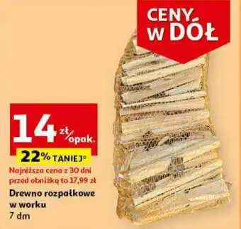 Auchan Drewno rozpałkowe w worku 7 dm oferta