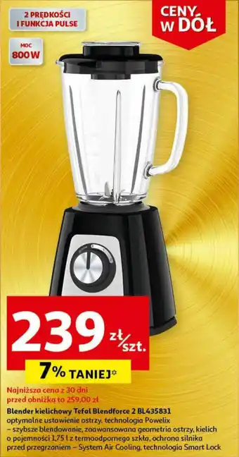Auchan Blender kielichowy Tefal Blendforce 2 BL435831 oferta