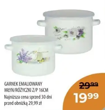 Prymus-AGD GARNEK EMALIOWANY MŁYN/RÓŻYCZKI Z/P 16CM oferta
