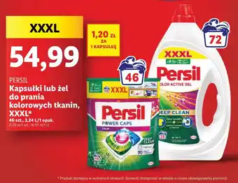 Lidl Kapsułki lub żel do prania kolorowych tkanin, XXXL oferta