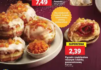 Lidl Pączek z nadzieniem różanym i skórką pomarańczową 82 g oferta